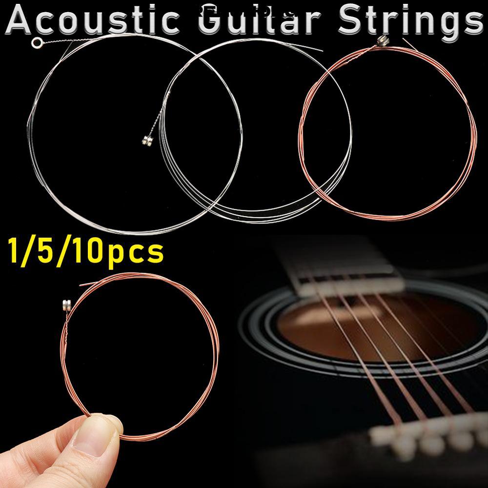 RENUNONG 1 / 5 / 10 Dây Đàn Guitar Acoustic 3 Phong Cách Chất Lượng Cao Âm Nhạc Nhạc Cụ