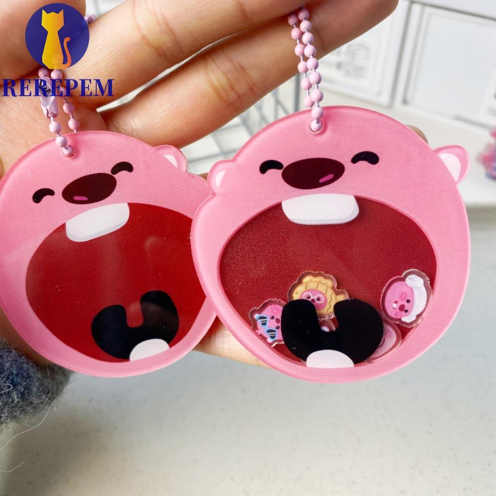 MARTIN1 Loopy Móc Khóa Mặt Dây Chuyền, Lắc Nhạc Rock Đồ Chơi Beaver Acrylic Móc Khóa, Dễ Thương Loop