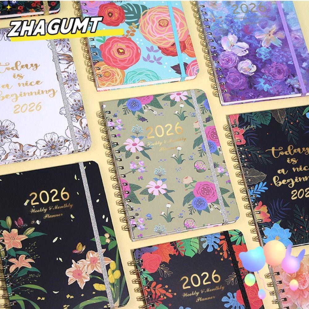 Lịch ZHAGUMT 2026, Hàng tuần và Hàng tháng Jan.2026 - Dec.2026 2026 Planner, Tab hàng tháng Chương t