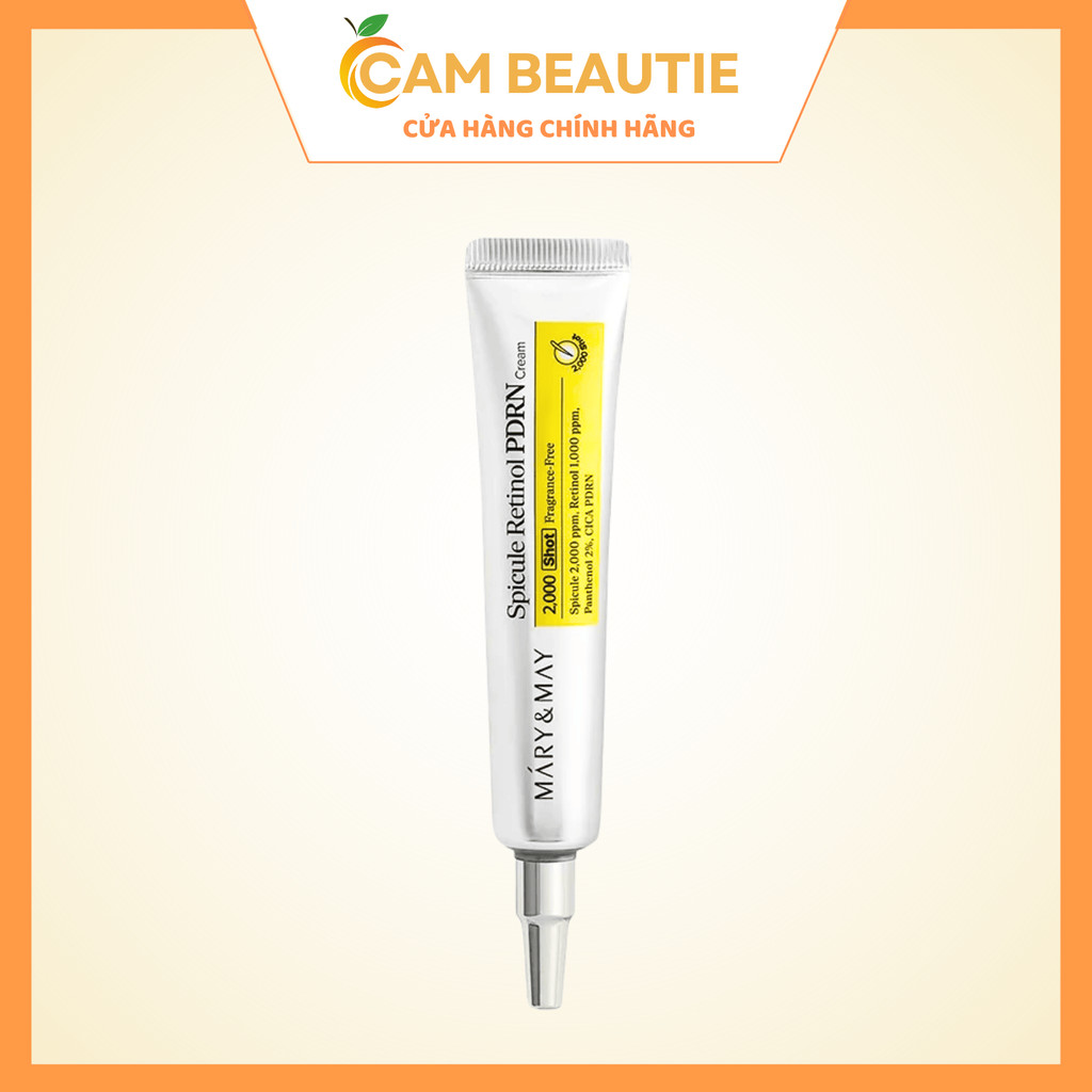 Kem Dưỡng Phục Hồi Da Mary&May Spicule Retinol PDRN Cream 15ml Tái Tạo Da Giảm Nhăn Mờ Thâm Căng Mịn