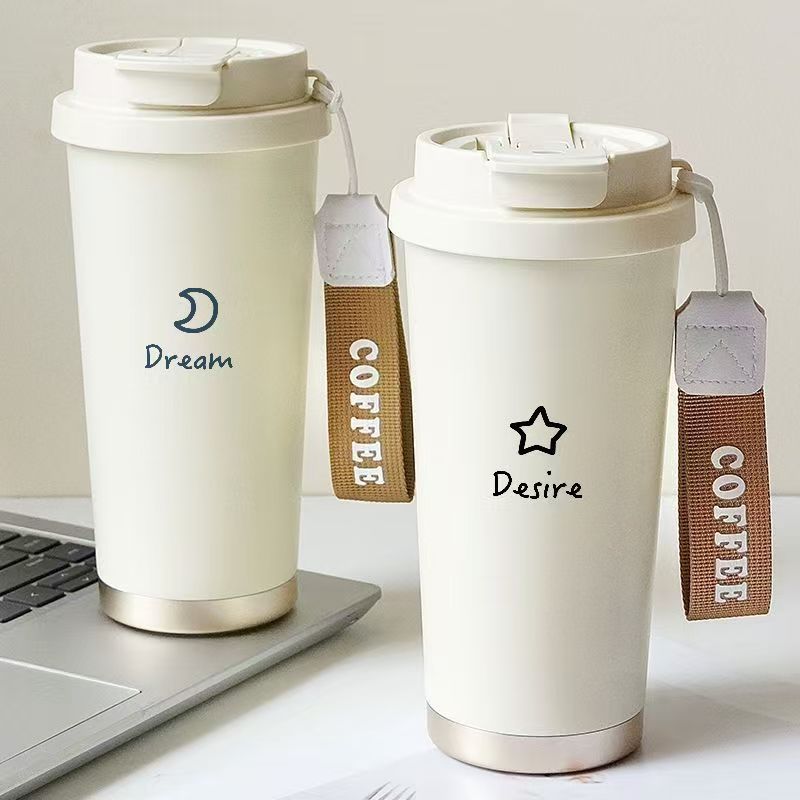 Ly giữ nhiệt bằng thép không gỉ 316 đơn giản ly nước mới ly có ống hút ly cà phê