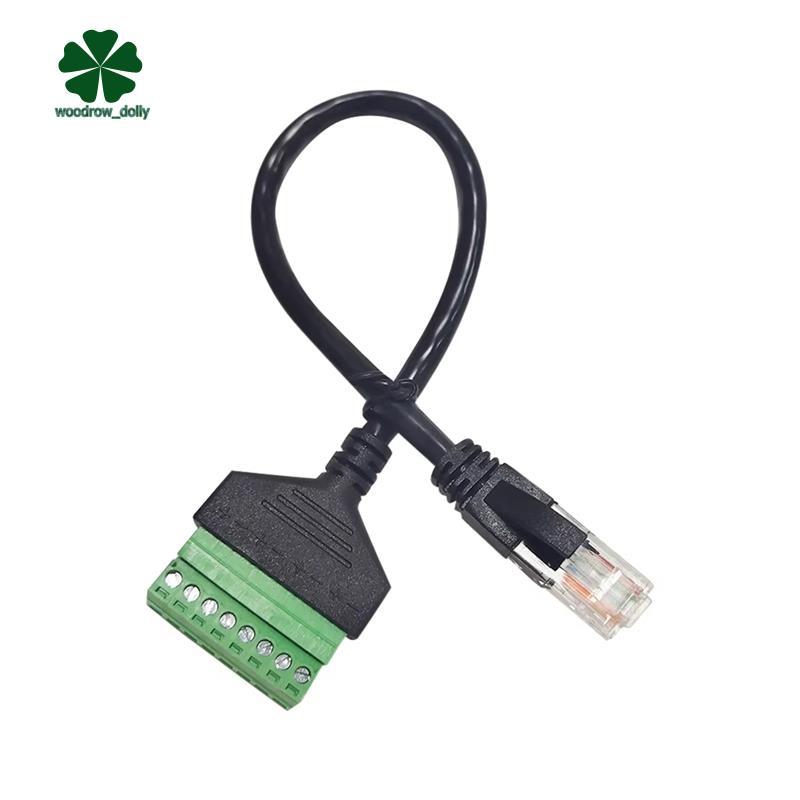 Bộ chuyển đổi mạng khối đầu cuối RJ45 20cm Cáp Schroef 8 chân