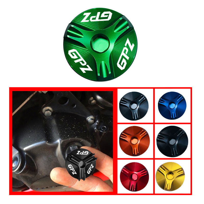 Thích hợp cho Kawasaki Kawasaki Kawasaki GPZ750 GPZ900R Xe Máy Sửa Đổi Động Cơ CNC Vít Nắp Nhà Máy H