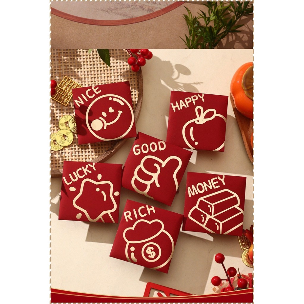 hộp giấy phong bì đỏ văn phòng túi giấy phong bì đỏ đóng gói phong bì đỏ trang trí sắc đẹp lễ hội