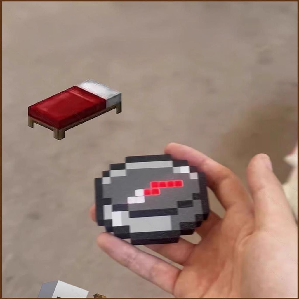 MG1 Minecraft Pixel-style La bàn Màn hình điện tử Hiển thị quà tặng có thể sạc lại cho bộ sưu tập tr