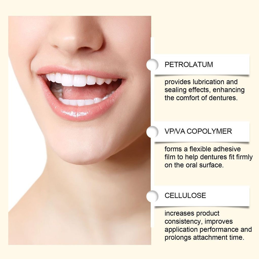 New Product#ORALHOE Dentures Fixing Adhesive Denture Care Fixation Adhesive Natural Fit Enhances Smi