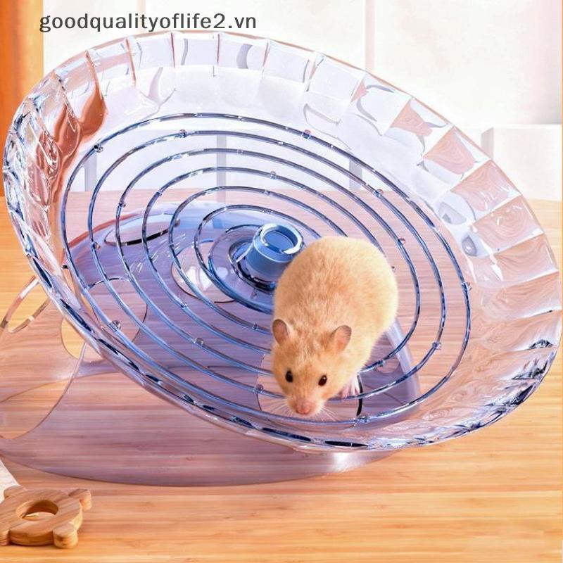 [good] Hamster Flying Disc Running Wheel Strap Avoidance House Golden Bear Frisbee Running Wheel Toy