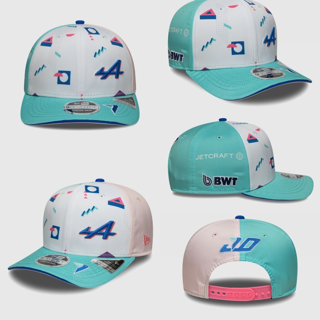 Mũ bóng chày Alpine F1 Kỷ nguyên mới 9Seventy Miami GP Pierre Gasly Driver Hat-kk