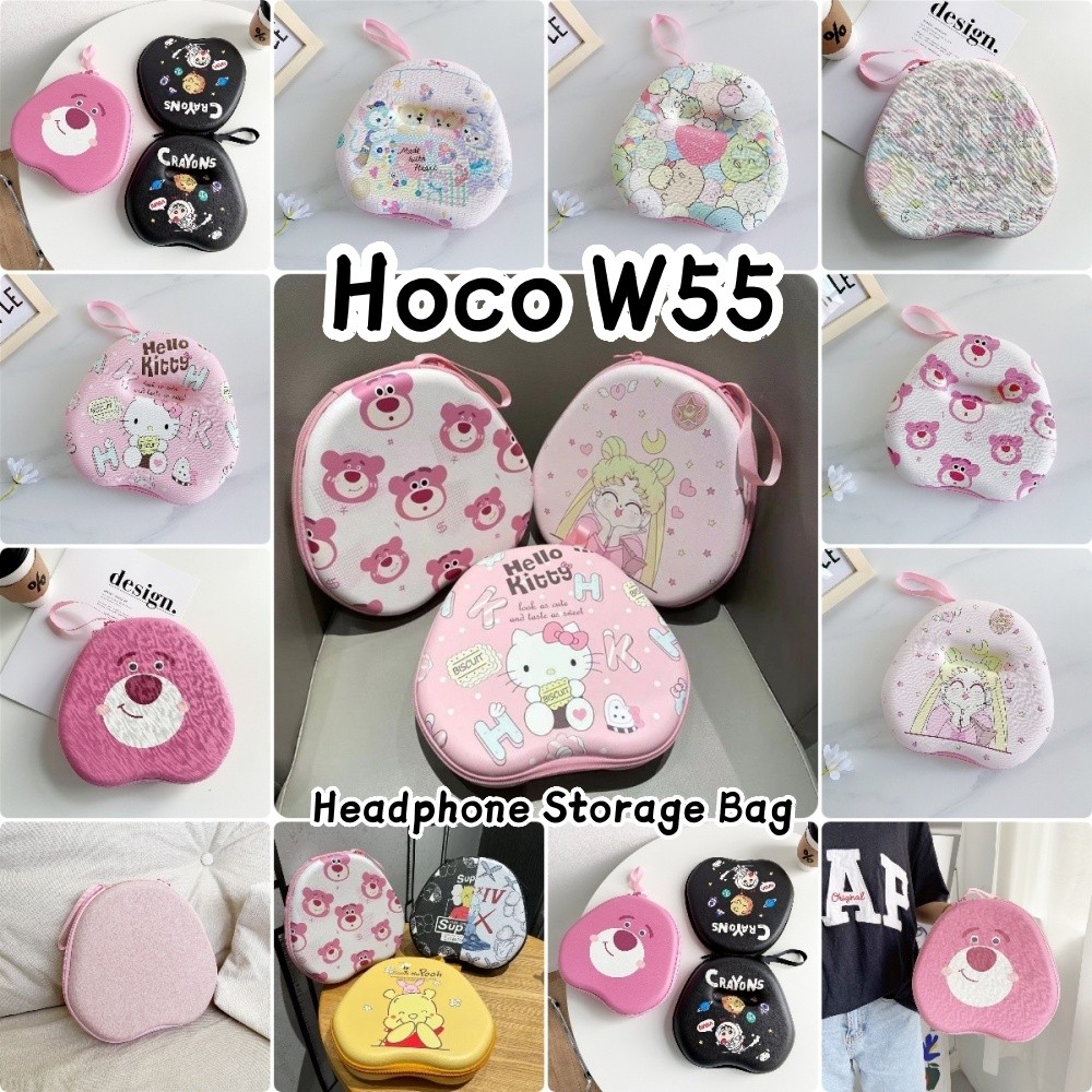 [Giao hàng nhanh] Dành cho hộp đựng tai nghe Hoco W55 Phim hoạt hình sáng tạo Tai nghe nhét tai Hộp 