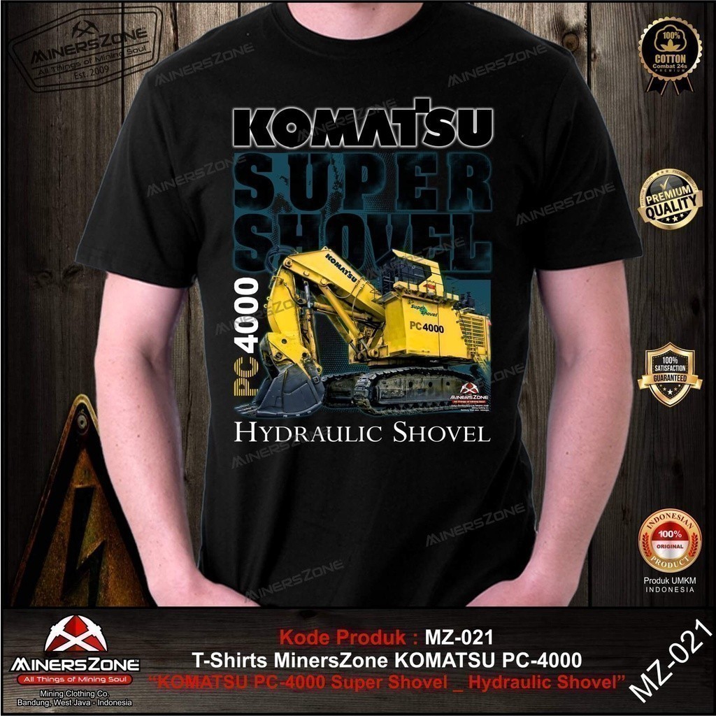 Áo thun thời trang 2026 Minerszone Komatsu Excavator Pc-4000 / komatsu / áo thun Komatsu / komatsu Á