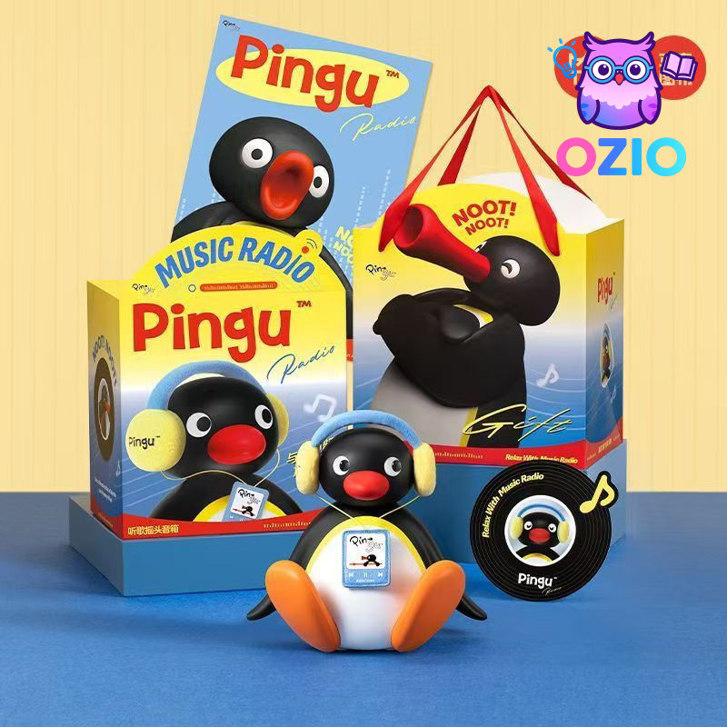 Hàng sẵn có Mark Tabric Pingu Penguin Loa Bluetooth Âm thanh Giáng sinh Quà tặng sinh nhật cho bé gá