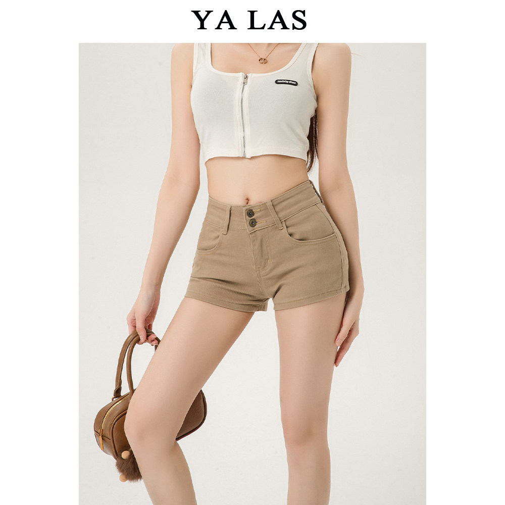 quần short nữ quần short nữ bigsize Quần short nữ denim kaki cao cấp, slim-fit, co giãn, xu hướng th