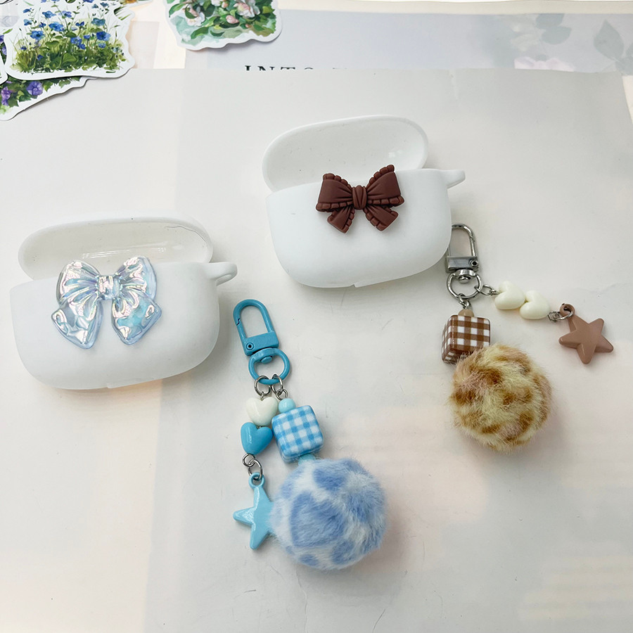 Ốp Lưng Thời Trang Cho EarFun Air 2NC / Air Mini 2 / Kẹp Có keychian Silicon Dành Cho Earfun Air Min