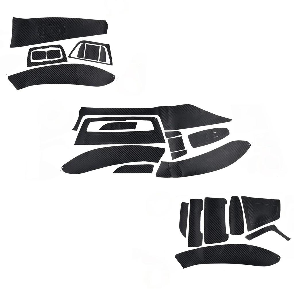 Mới 3D Nội Thất Ô Tô Mờ Đen Sợi Carbon Decal Viền Miếng Dán Cho Xe BMW 3 Series F30 F31 F35 2013-201