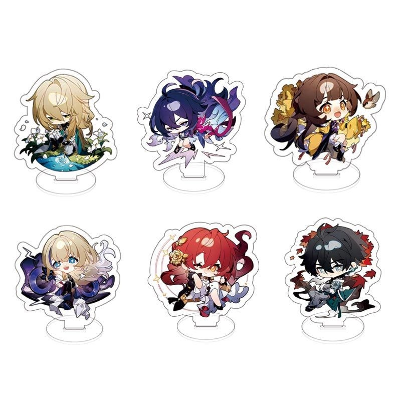 Arcylic Key Chain Jingliu HuoHuo Guinaifen Topaz Figure Stand Plate Game