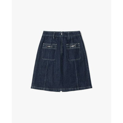 LEE - Chân váy denim midi phối túi hộp_LWB011791210880-898L00