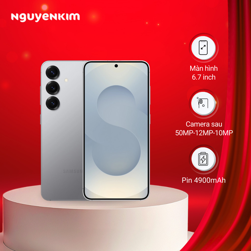 [Mới 2025] Điện thoại Samsung Galaxy S25 Plus 5G 12GB/512GB (SM-S936B/DS) Xám bạc