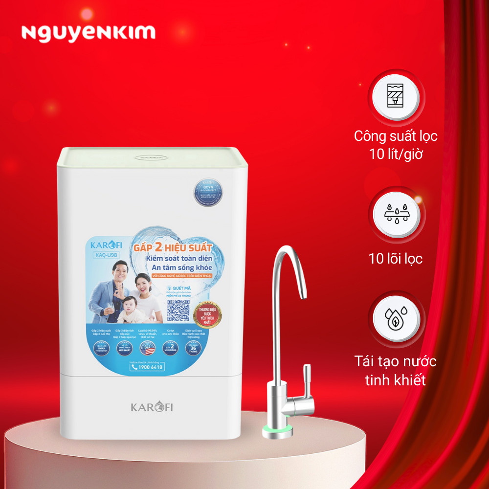 Máy lọc nước Karofi KAQ-U98
