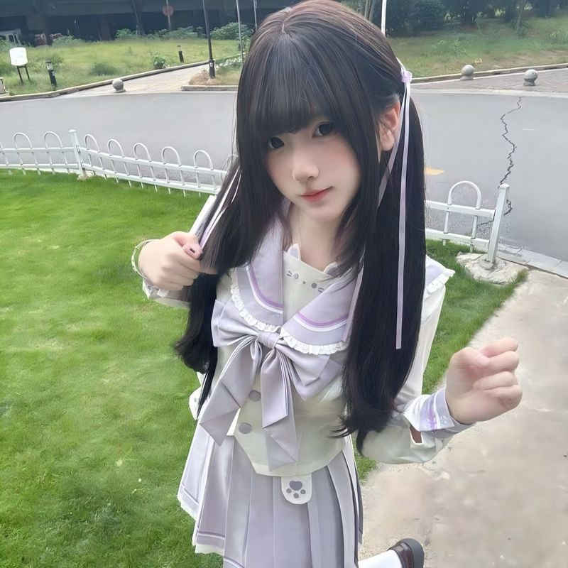 Freesia JK Tím Thủy Thủ Phong Cách Nhật Bản, Dễ Thương Cho Mùa Thu