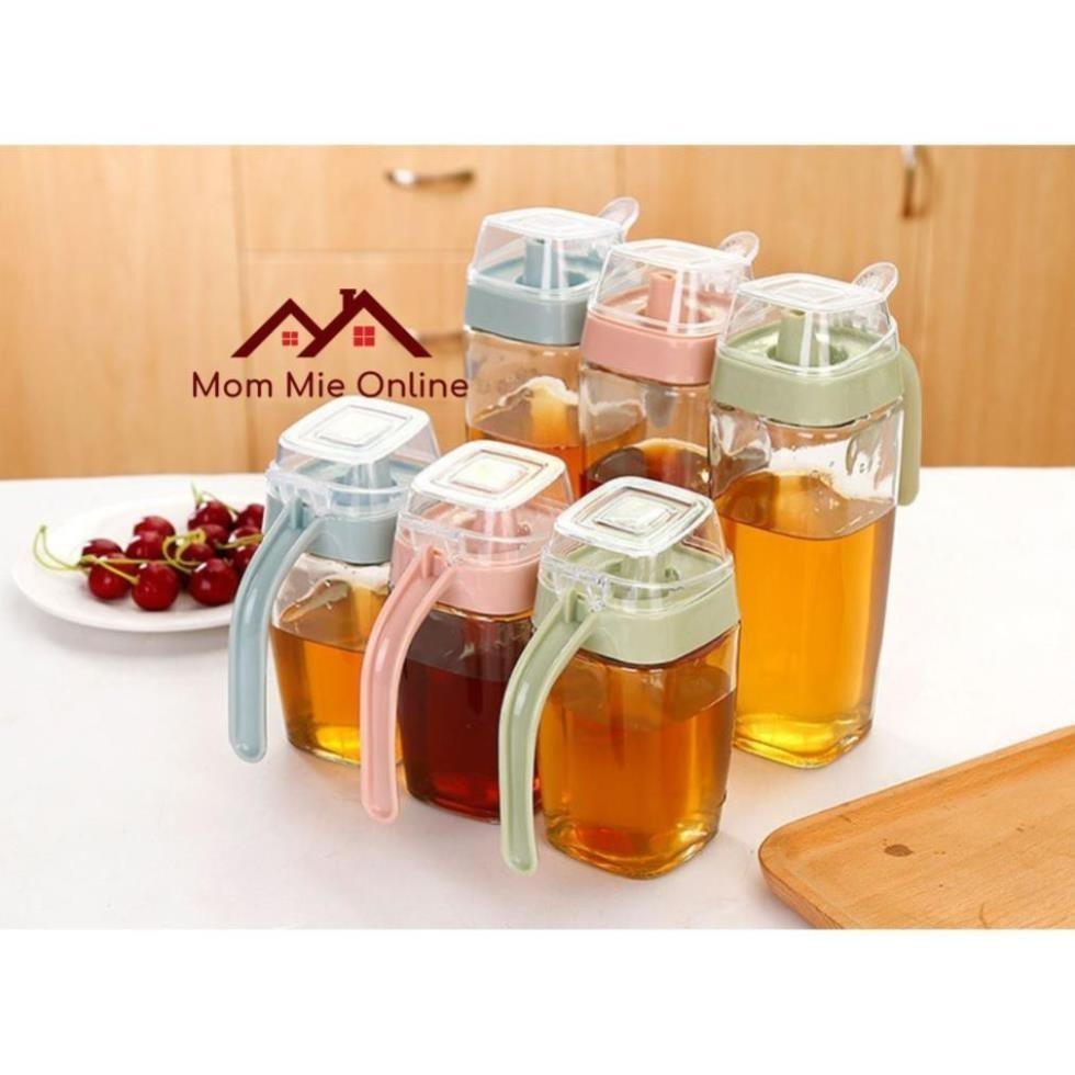 Bình thủy tinh dày đựng dầu ăn, nước chấm, gia vị - J162