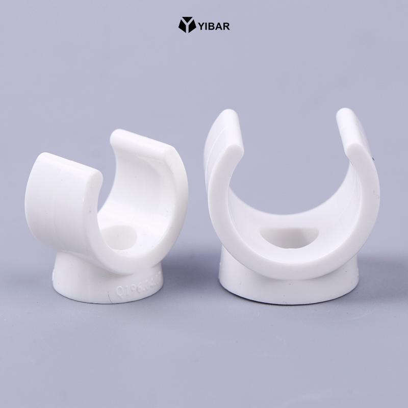 YIBAR 20 Chiếc 20 Mm PVC Kẹp Nước Kẹp Đầu Nối Phù Hợp Cho 0.5 / 0.79 Inch OD TV Khay Ống Móc Treo Ốn
