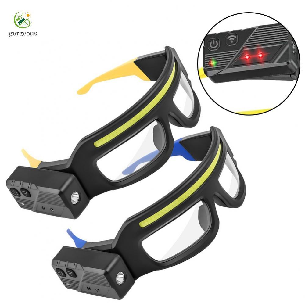 ⭐GROUS⭐LED Safety Glasses Motion Sensor On/off 5 Lighting Modes Up To 8 Hours Runtime