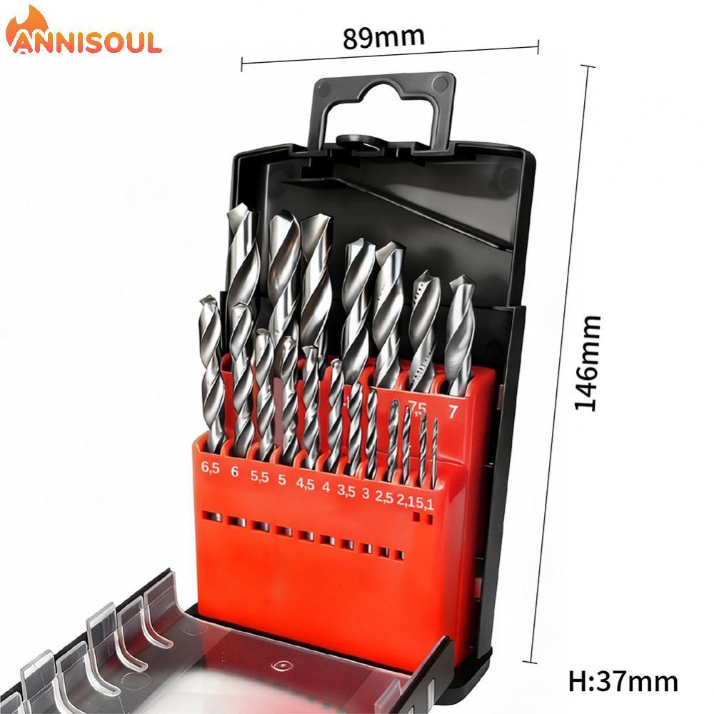 [NISO]Drill Bit Set Cobalt Alloy Construction Twist Drill Design Metal Material