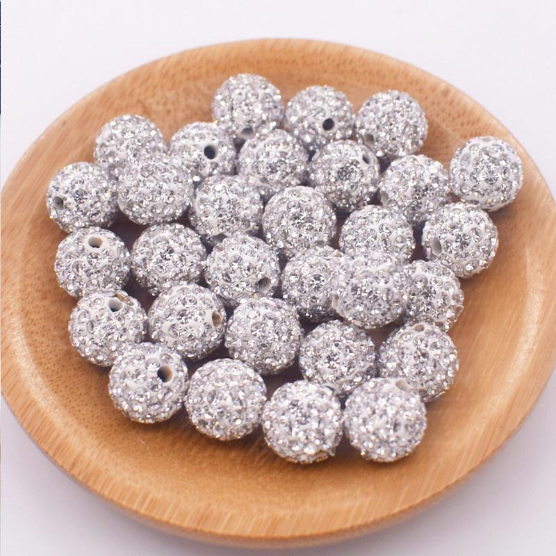 Bộ Phụ Kiện Trang Sức DIY - Kim Cương Giả Bóng và Hạt Gốm Mềm | Tự Tạo Vòng Cổ Phù Hợp Mọi Style