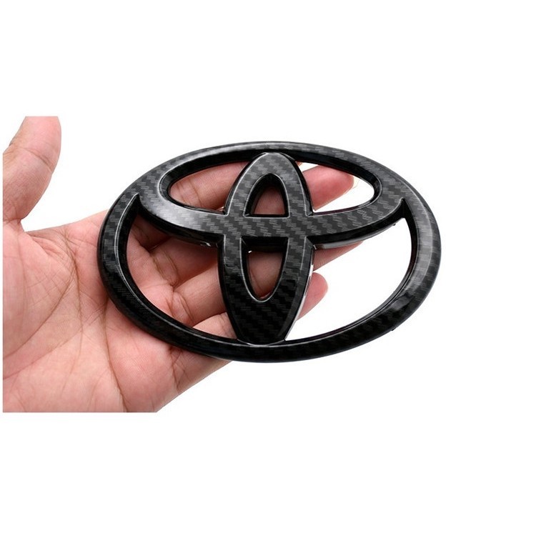 Logo logo sợi carbon Toyota logo phía trước logo phía sau 11 12 14 15 16cm logo sửa đổi họa tiết sợi