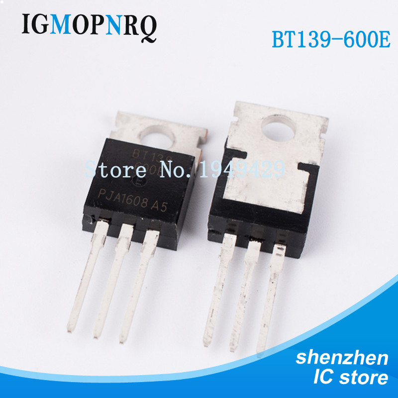10 Cái / lô BT139-600E TO-220 BT139-600 BT139 Triacs cấp logic 600v 18A