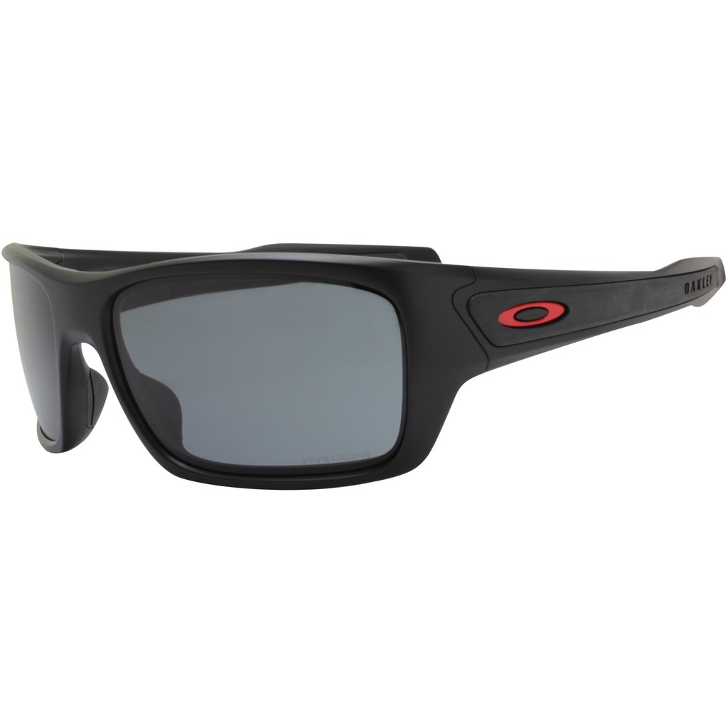 Kính mát nam Oakley Turbine màu đen mờ với lens xám Prizm