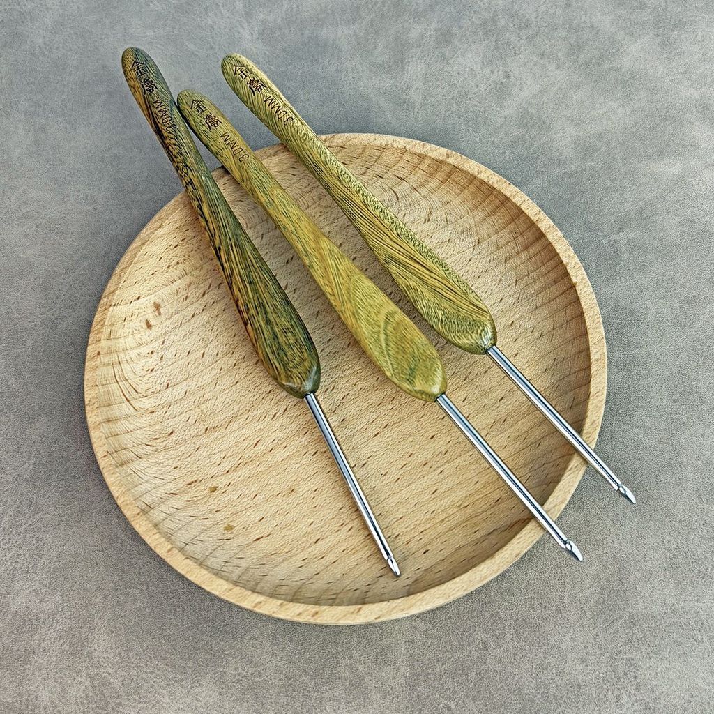 Jinlan Móc Gỗ Đàn Hương Xanh La Bàn Phong Cách Mới Tiêu Chuẩn Kim Phiên Bản 2.0 DIY Tay Đan Dụng Cụ 