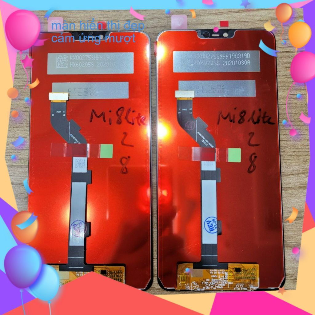 >< "test 100%" Màn XM Mi8 Lite / Mi8lite / Mi Note 6 (tặng keo, cường lực)