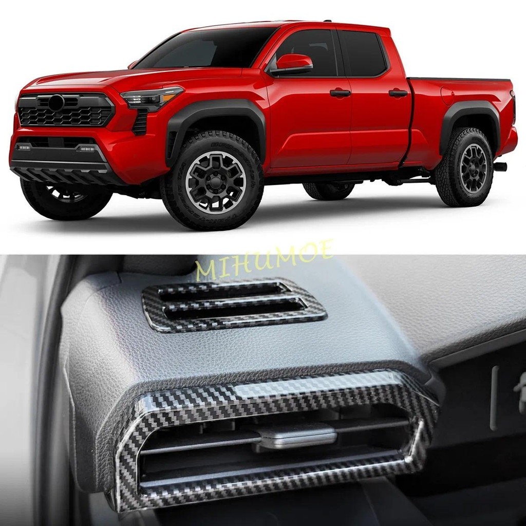 Dành Cho Xe Toyota Tacoma 2024 2025 4Runner 2026 Sợi Carbon Điều Khiển Trung Tâm Cửa Thoát Khí Thông