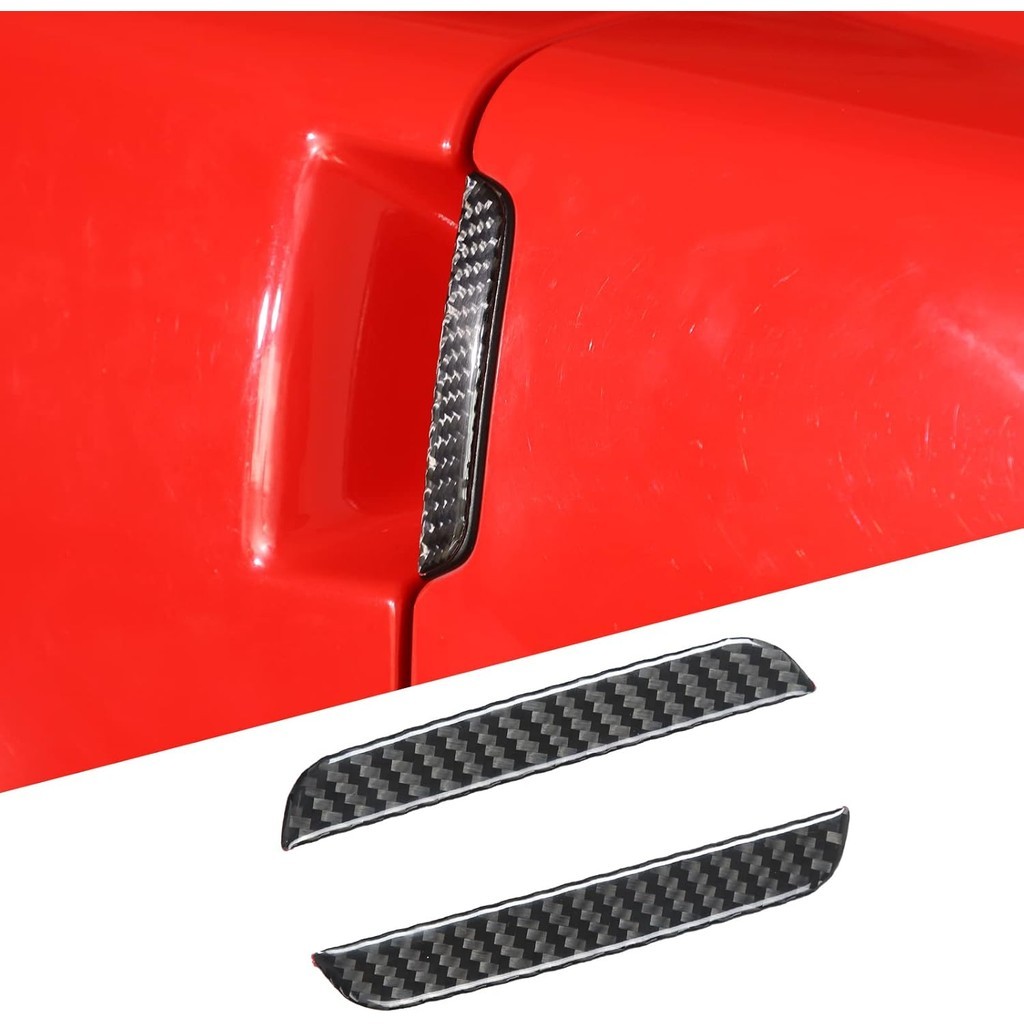 PIUGILH Tay Nắm Cửa Ngoại Thất Ô Tô Chống Trầy Xước, Tay Nắm Cửa Bằng Sợi Carbon Nắp Bát Phim Bảo Vệ