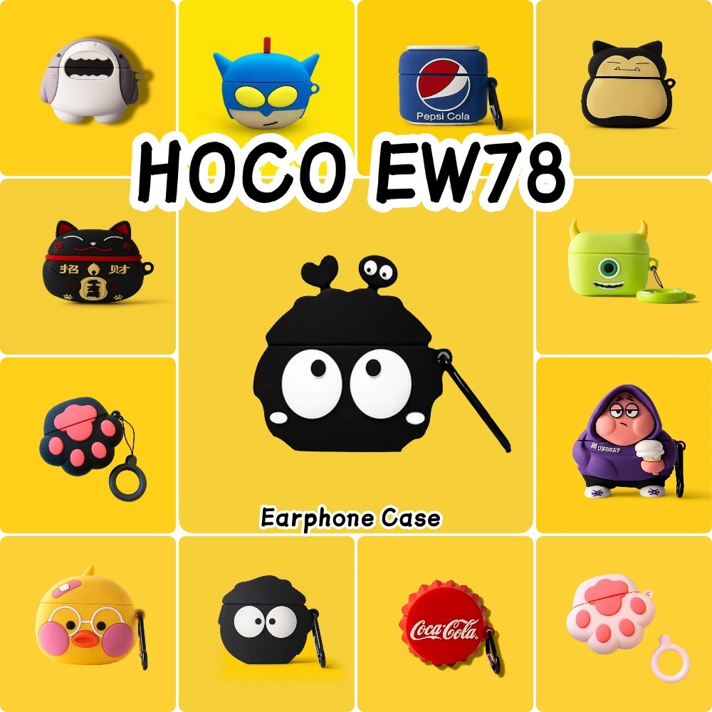 [Yoshida] Dành Cho Vỏ HOCO EW78 Vỏ Tai Nghe Silicon Mềm Vỏ Hoạt Hình Hợp Thời Trang NO.6
