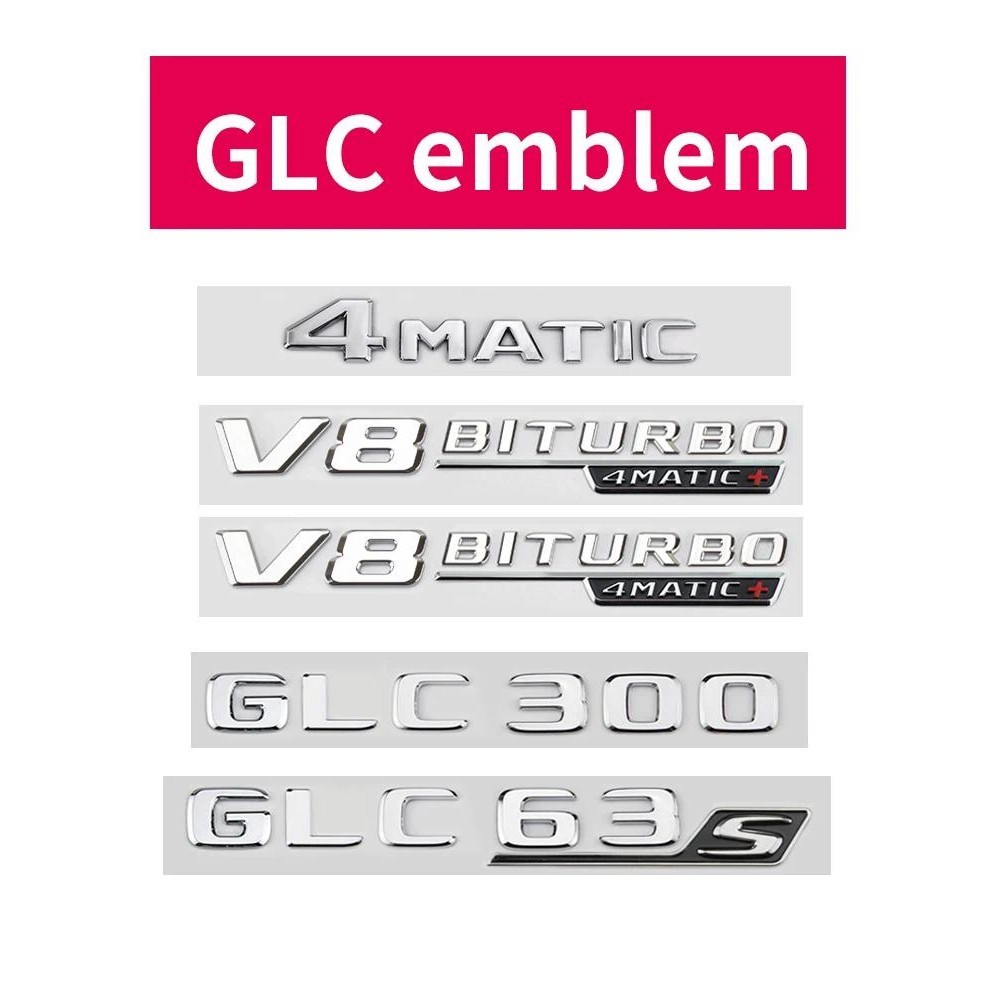 Thích hợp cho GLC CLASS X254 X253 GLC43 63S GLC220d 300 4MATIC AMG Đuôi bóng Đen bạc
