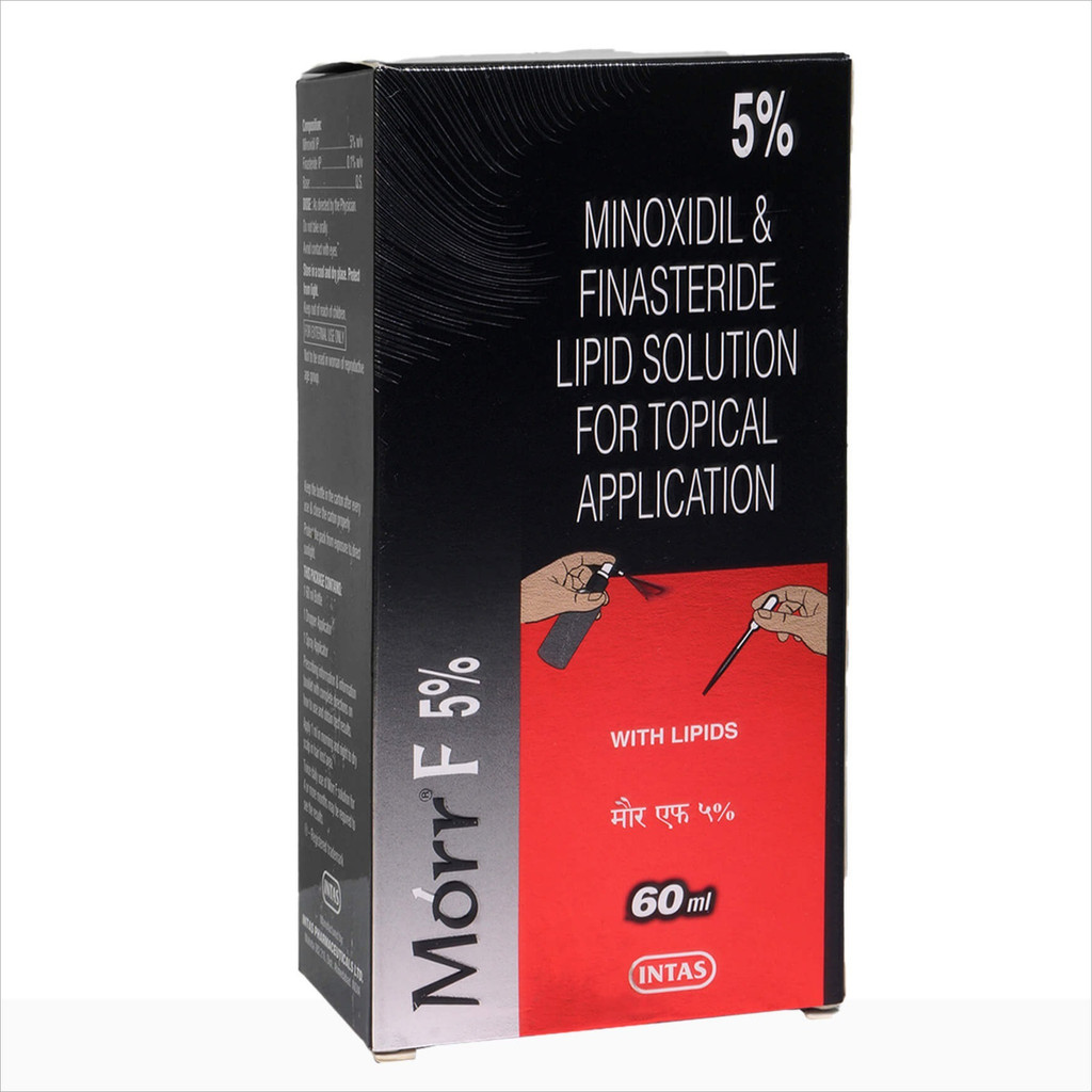 ( Ấn Độ ) Tinh chất mọc râu, mọc tóc cao cấp Mi-no-xi-dil Solution Morr F 5% F5 60ml ( New 2026 )