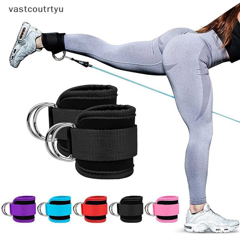 Vas Dây Đeo Mắt Cá Chân Có Thể Điều Chỉnh Đôi D-Ring Vòng Đeo Mắt Cá Chân Cho Tập Luyện Glutes Chân 
