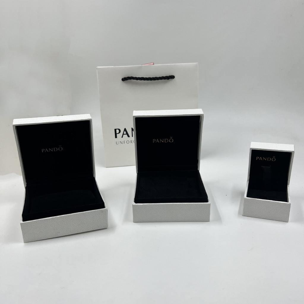 Đến Pandora Vòng Cổ Vòng Tay Trang Sức Bao Bì Hộp Quà Tặng Da Pandora Hộp Trang Sức Y