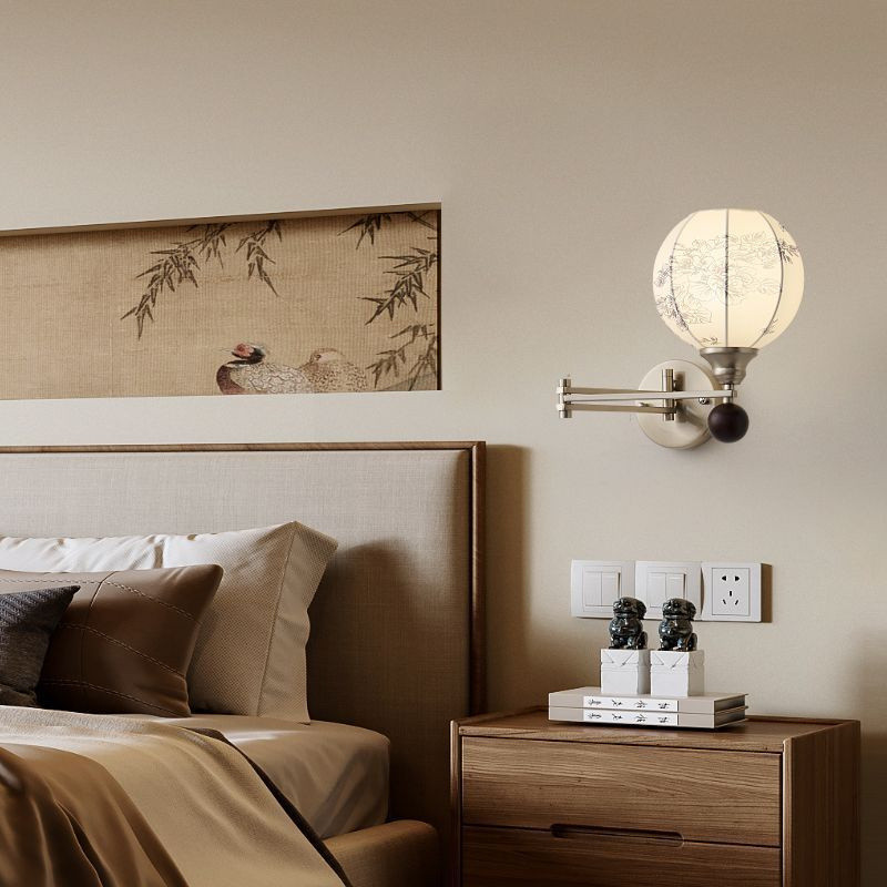 DJ03-DJ03-Đèn tường phòng ngủ cổ điển Trung Quốc Đèn ngủ phòng khách học tập kiểu Trung Quốc mới