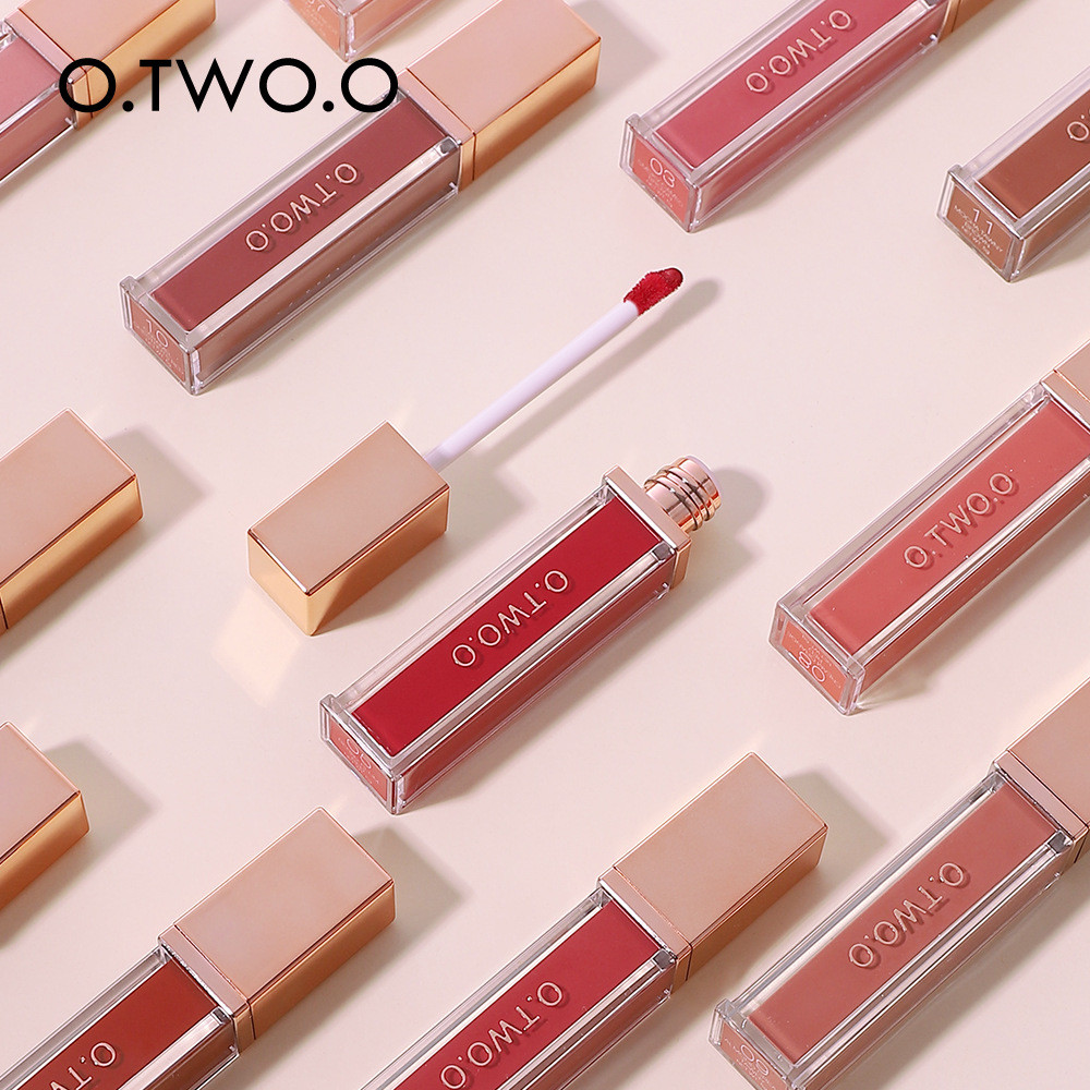 OTWOO Cao Cấp Dày Matte Chống Dính Cốc Son Bóng Nhung Matte Lip Mud Không Phai Màu Son Bóng Son Môi