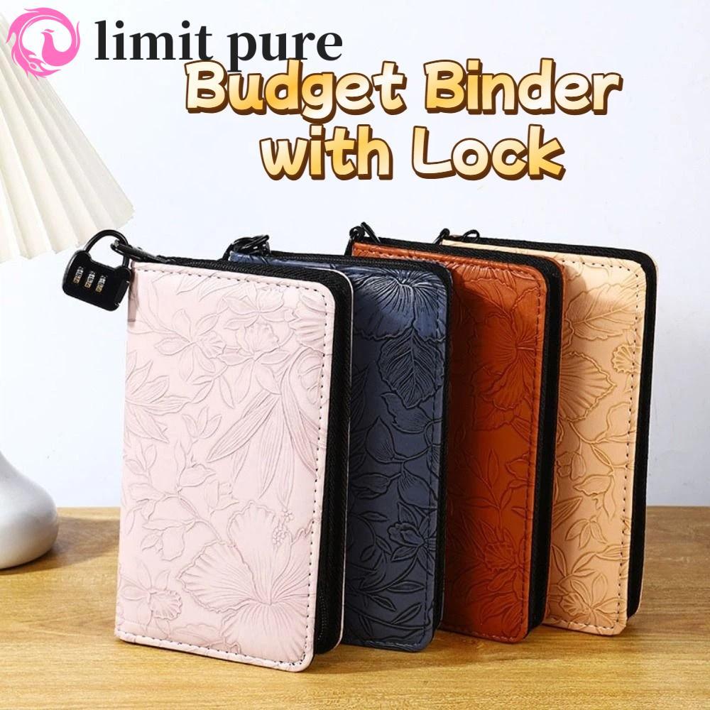 LIMIT PURE Account Book Da PU Quà tặng đặc biệt Chất kết dính vòng không gỉ