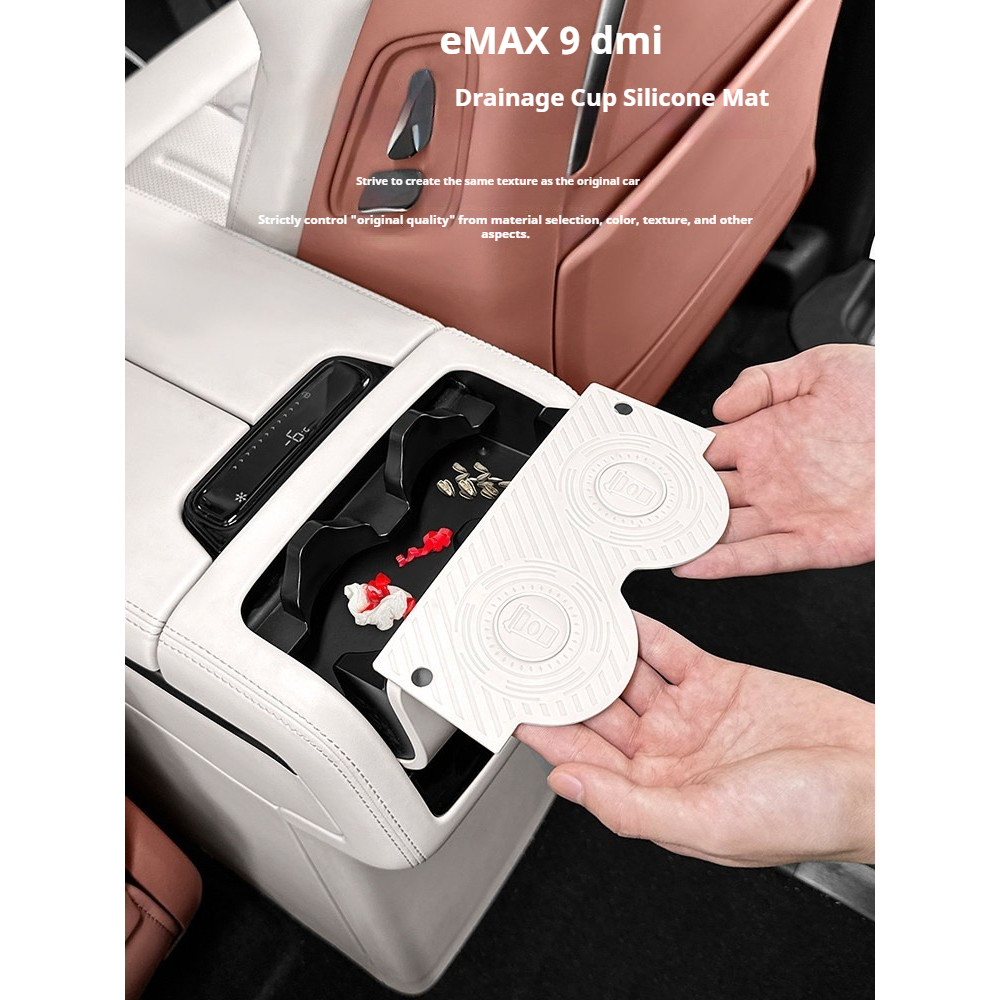 2025 BYD eMAX 9 /M9 DMi tấm silicone cốc tủ lạnh console trung tâm
