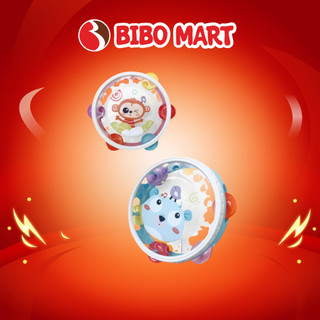 Đồ chơi xúc xắc lục lạc cầm tay hình thú sắc màu cho bé Bibomart
