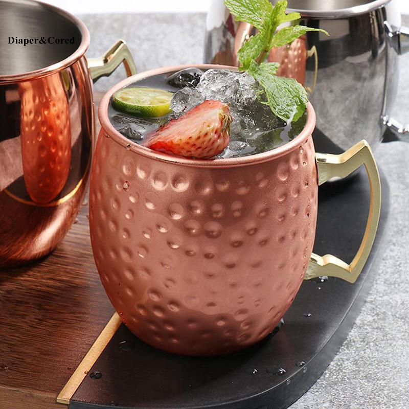 DIAPER & CORED Thép không gỉ Moscow Mule Mug 530ml cho Bia Cotail Milk Bar Drinkware YTH