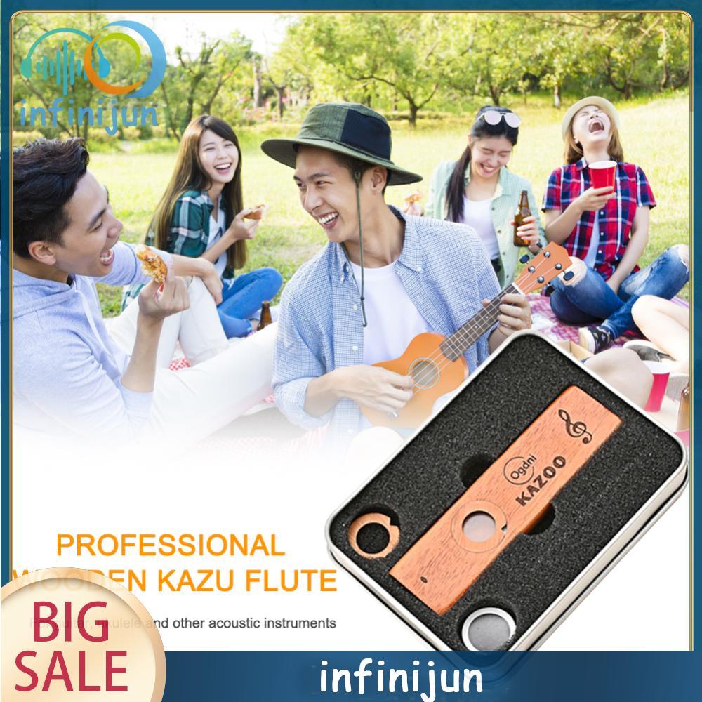 Mini Gỗ Kazoo Nhẹ Gỗ Kazoo Sáo Dễ Chơi Cho Người Lớn Trẻ Em Quà Tặng