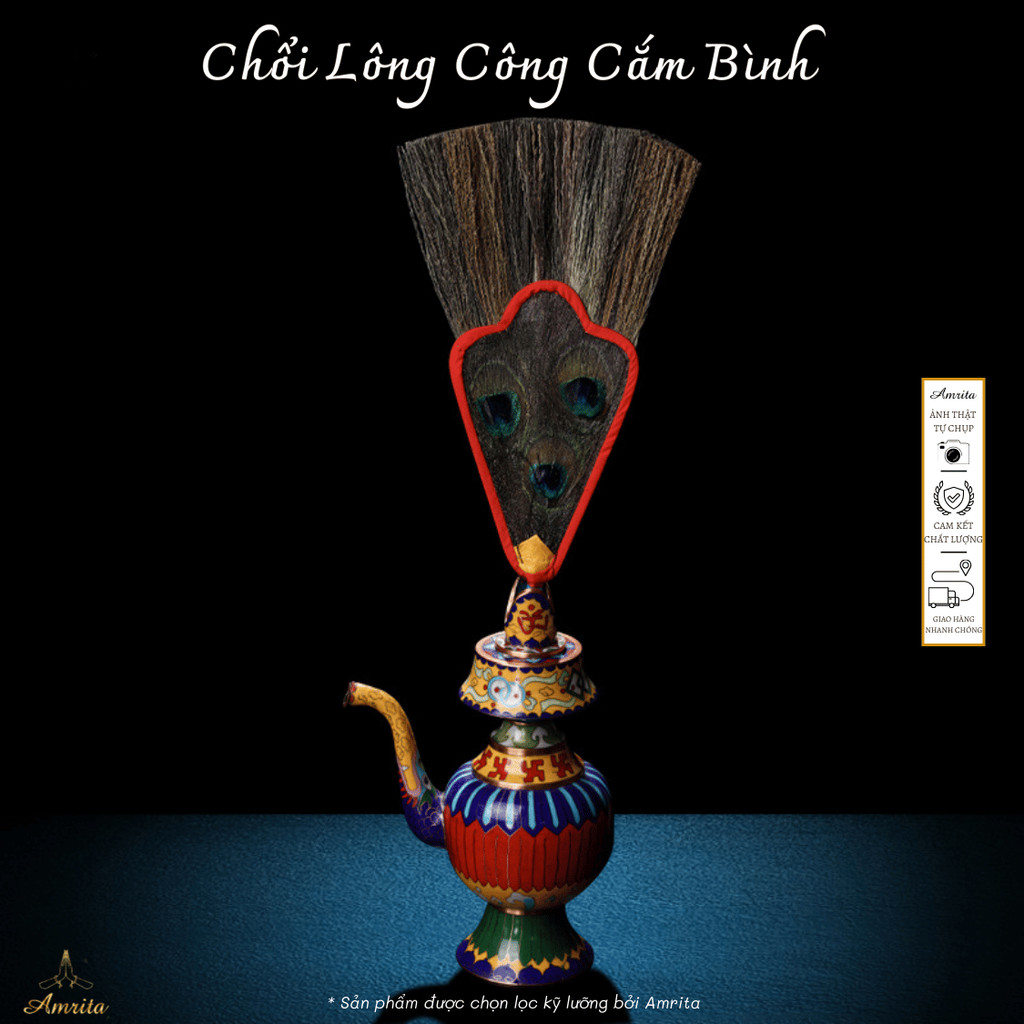 [Amrita] Chổi Lông Công Cắm Bình - CXNP158