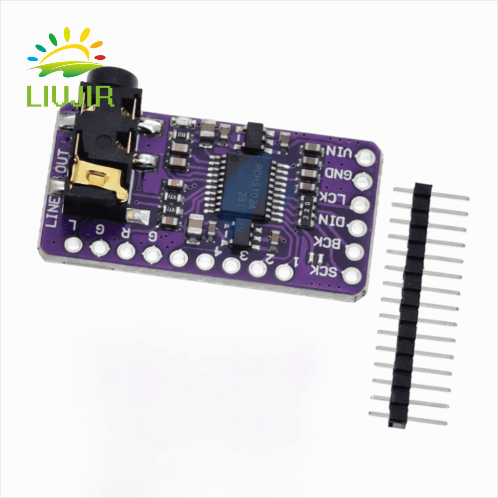 Mô-đun máy nghe nhạc LIUJIR I2S, Giao diện Âm thanh kỹ thuật số I2S PCM5102A I2S Máy nghe nhạc, Máy 