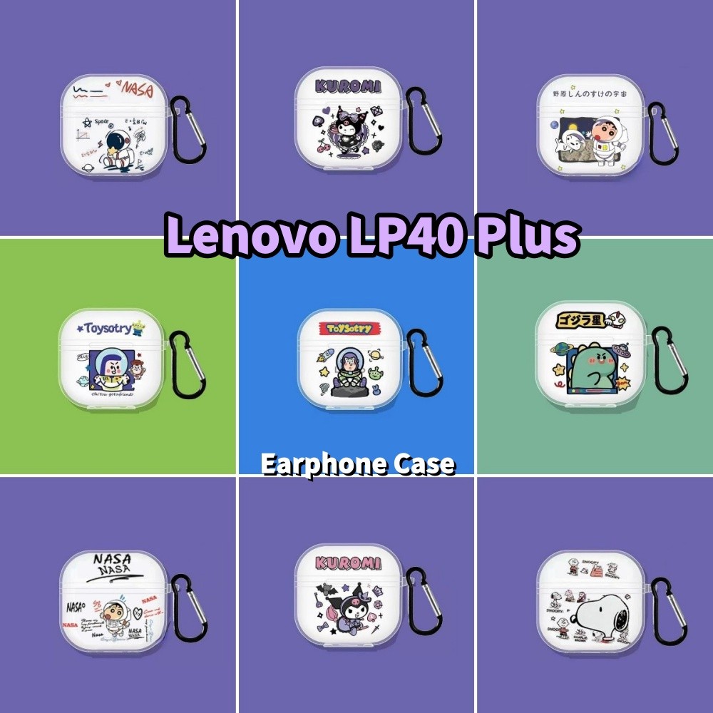 [Còn hàng] Dành cho Ốp lưng Lenovo LP40 Plus Vỏ tai nghe silicon mềm Phim hoạt hình thú vị